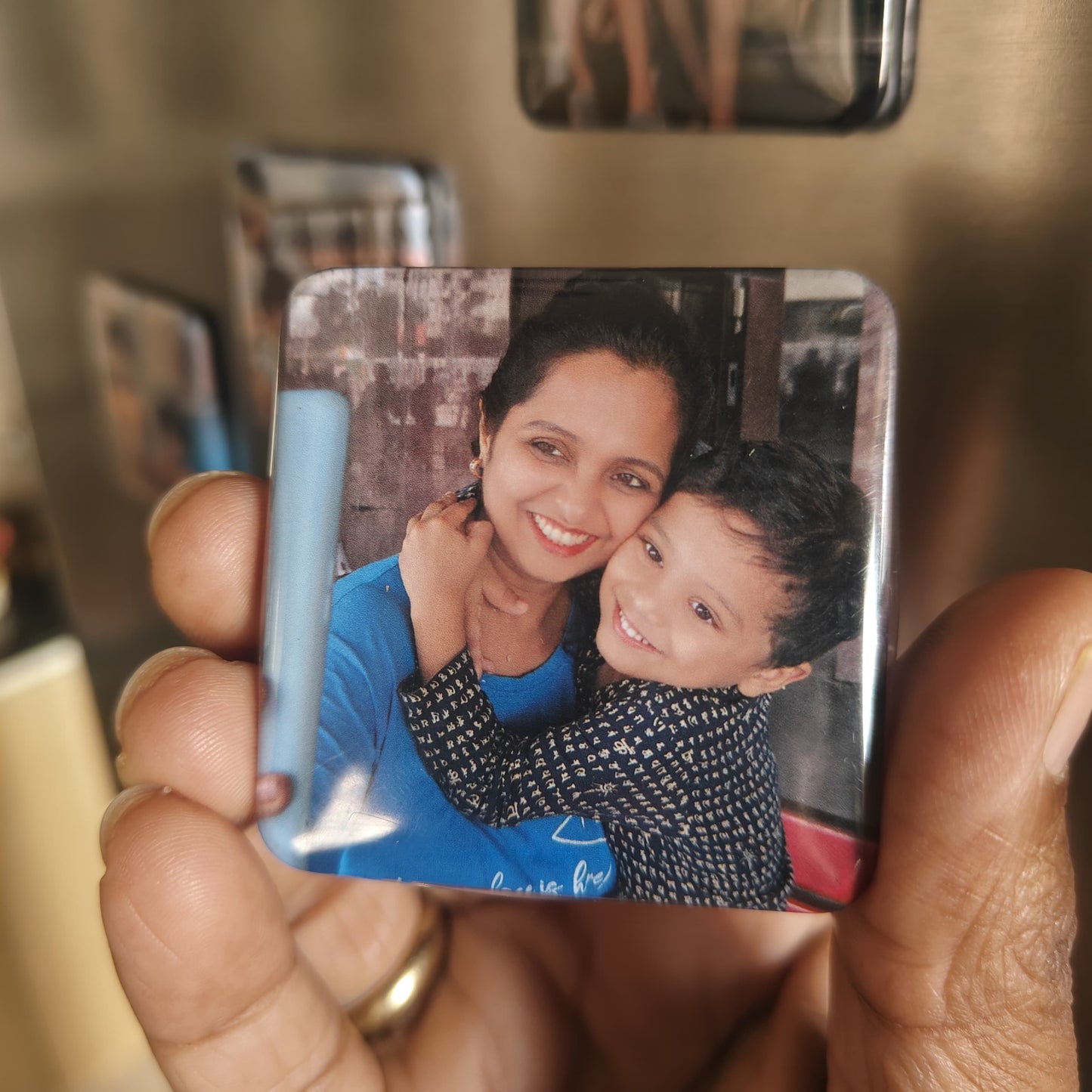 Set of 9 - Square Photo Magnets 2 x 2 inch